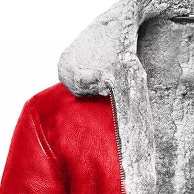 Men's RAF B3 Aviator Sheepskin Leather Jacket with Fur Collar & Adjustable Waist Belt – Mens Bomber Jacket