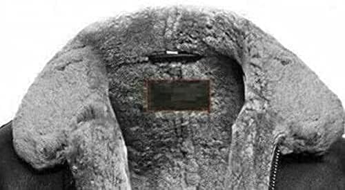 Men's RAF B3 Aviator Sheepskin Leather Jacket with Fur Collar & Adjustable Waist Belt – Mens Bomber Jacket