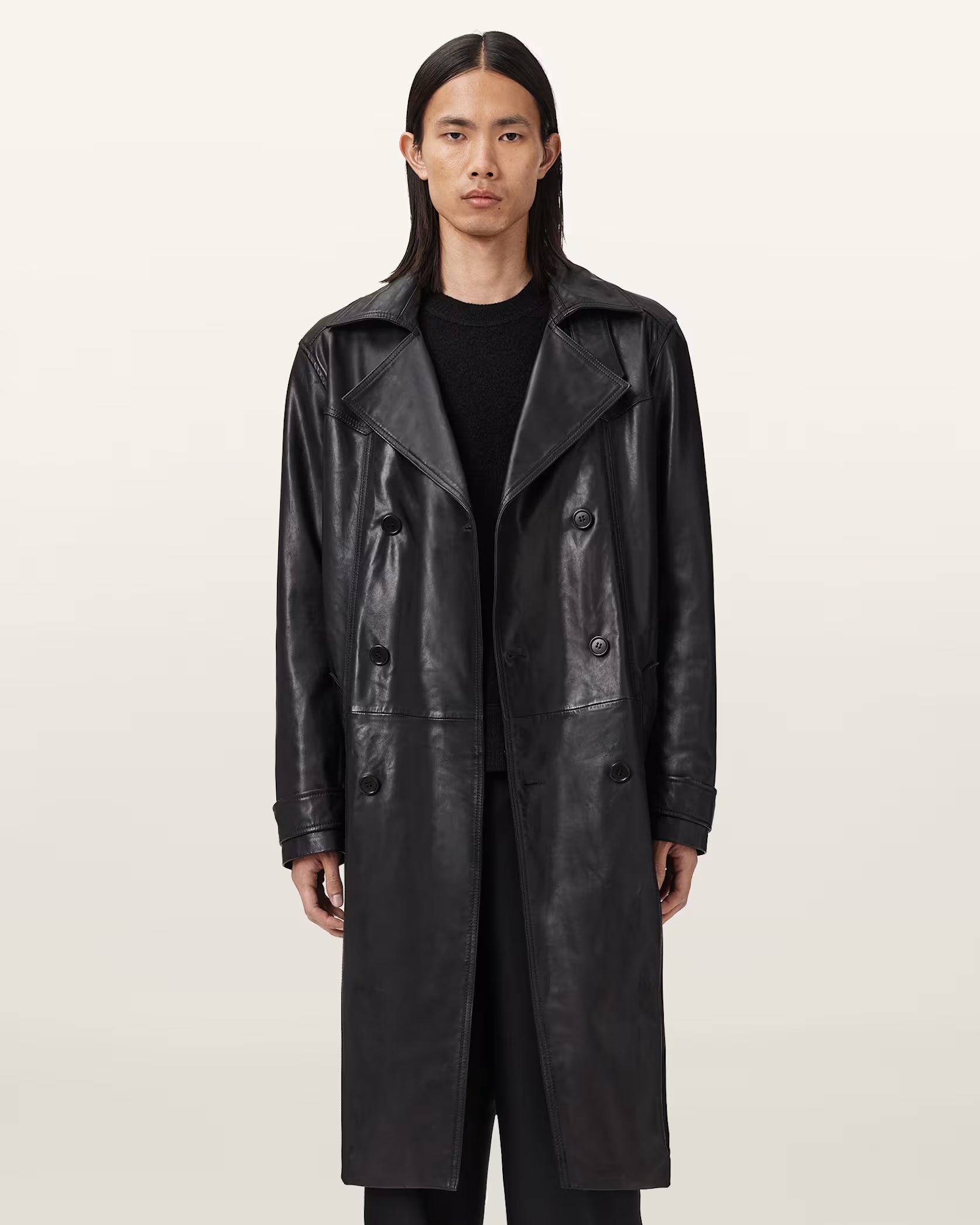 The Kellett Classic Leather Trench Coat