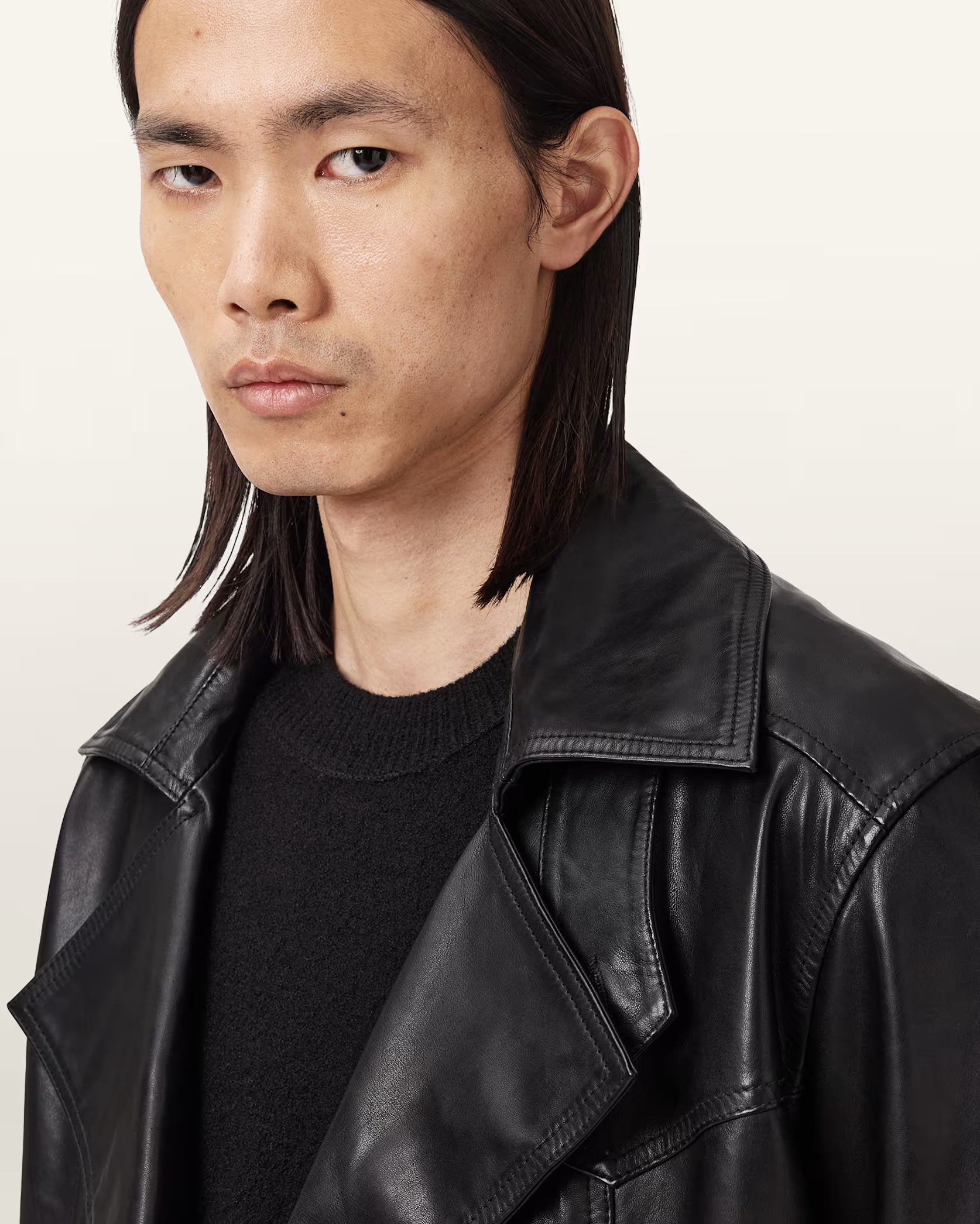 The Kellett Classic Leather Trench Coat