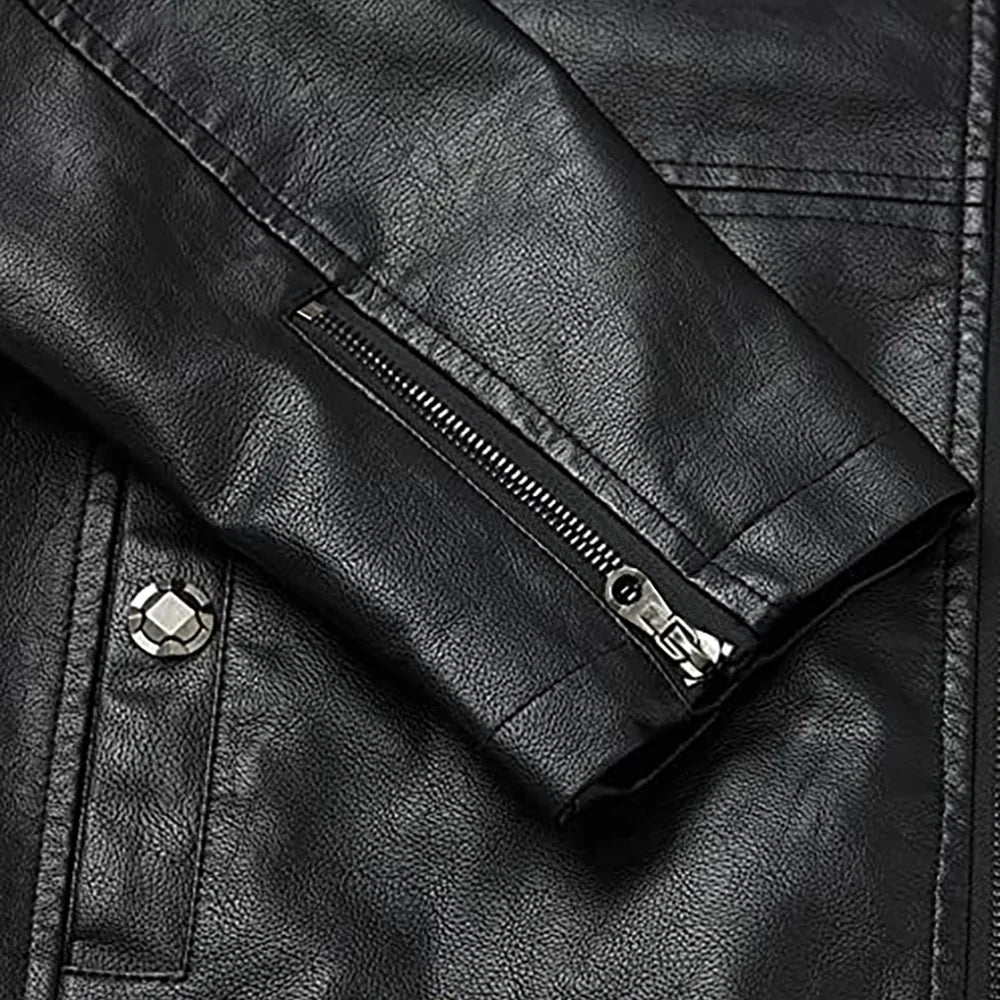 Classic Black Motorcycle Jacket