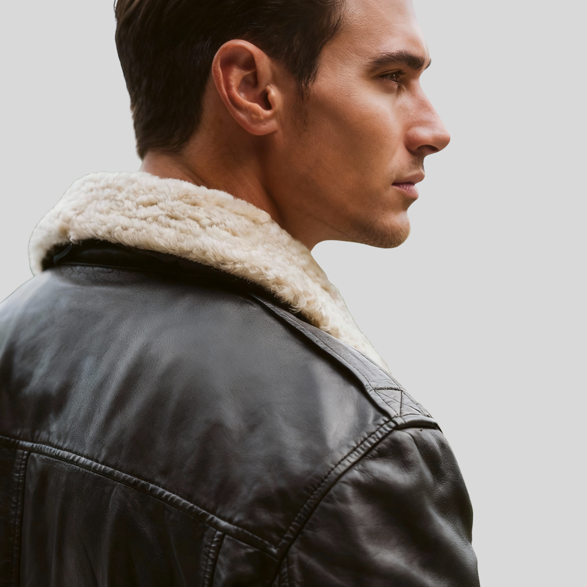 The Maverick Classic Leather Bomber Jacket for men