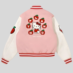 Hello Kitty Pink Varsity Jacket for men