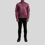 Danson Quilted Maroon Varsity Jacket – Men’s Premium Hybrid
