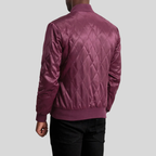 Danson Quilted Maroon Varsity Jacket – Men’s Premium Hybrid