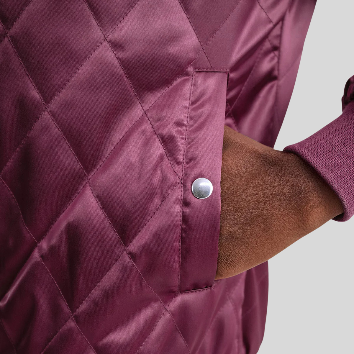 Danson Quilted Maroon Varsity Jacket – Men’s Premium Hybrid