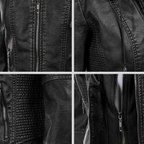 The Timeless Black Leather Moto Jacket with Hood