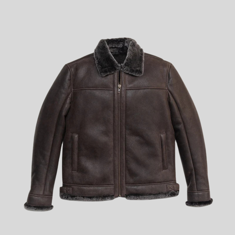 Heritage Shearling Leather Jacket for men