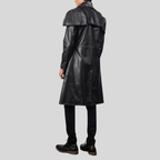 The Timeless Black Leather Duster