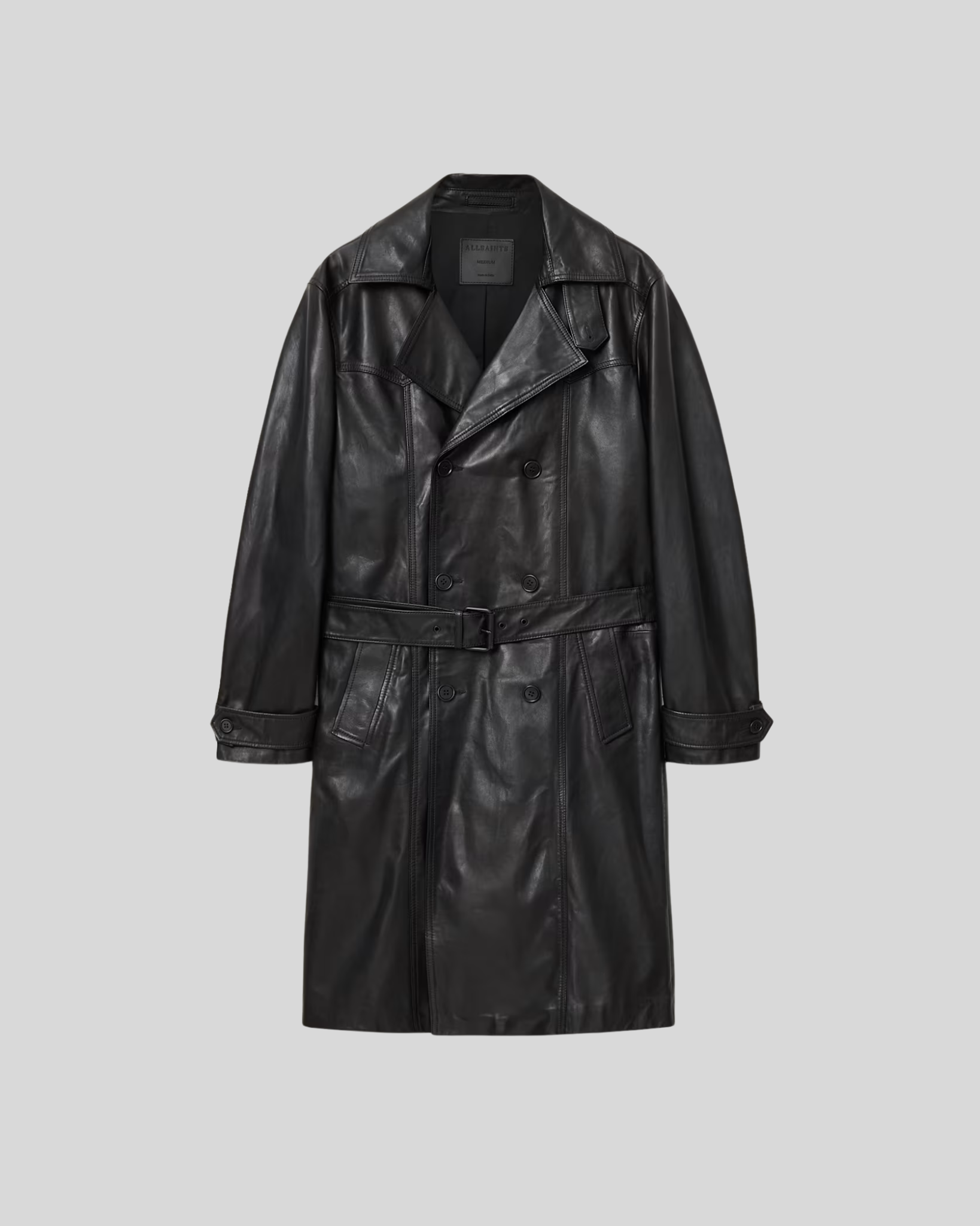 The Kellett Classic Leather Trench Coat