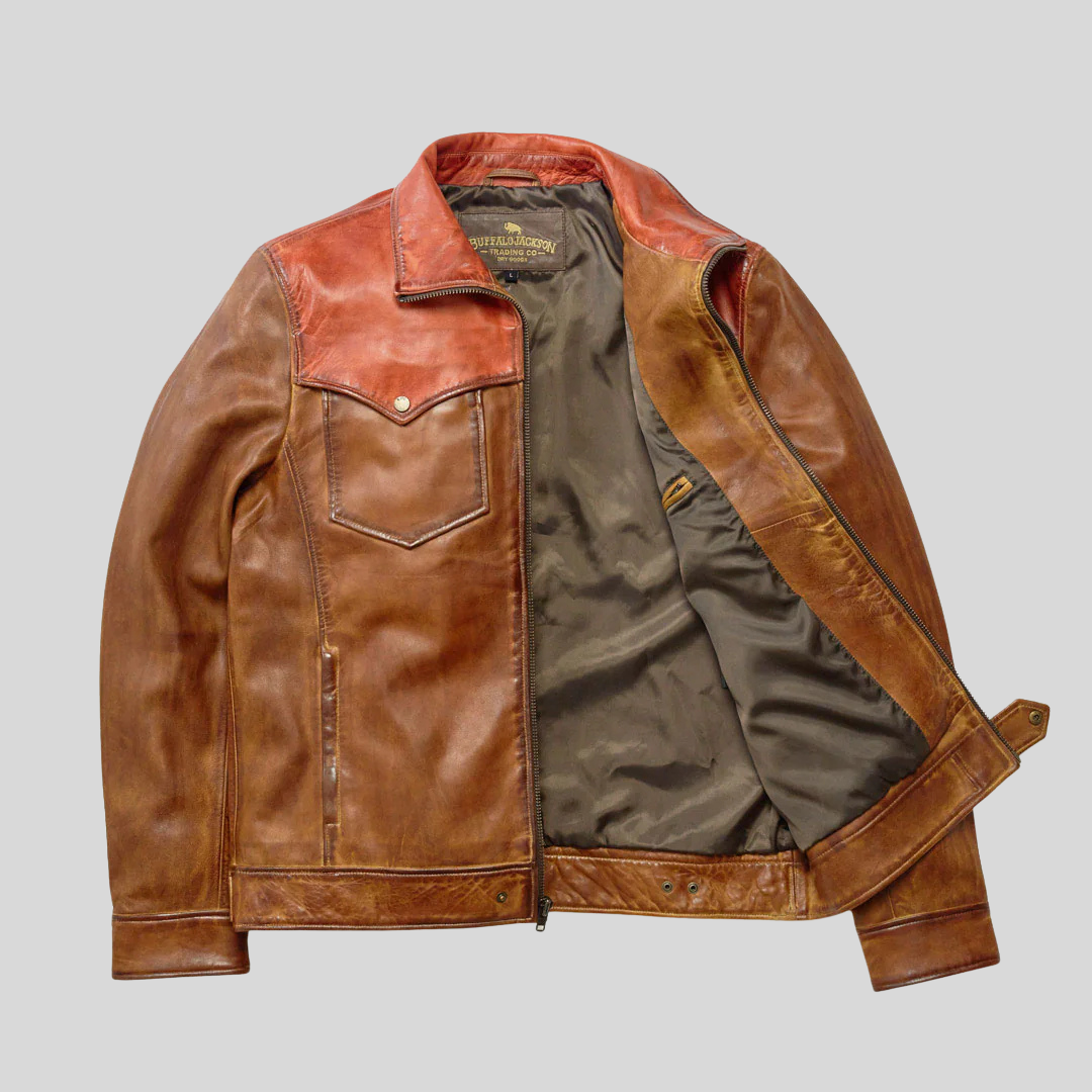 Elkhorn Classic Leather Jacket for men