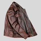 The Heritage Distressed Leather Jacket for men