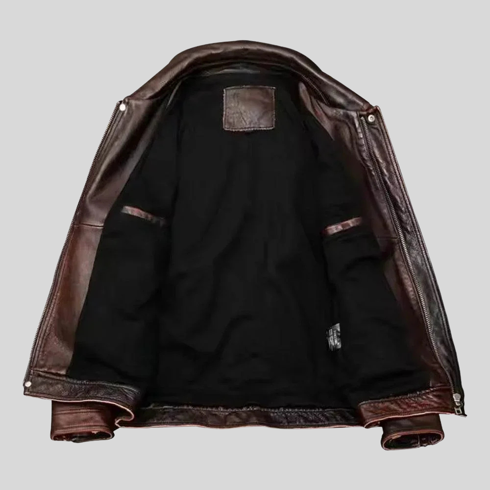 The Heritage Distressed Leather Jacket for men