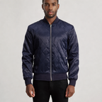 Danson Quilted Blue Hybrid Varsity Jacket – Men’s Modern Style